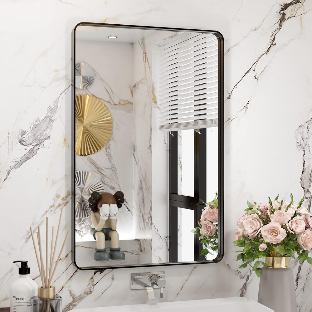WEER Bathroom Vanity Mirror Black 20X30 Inch