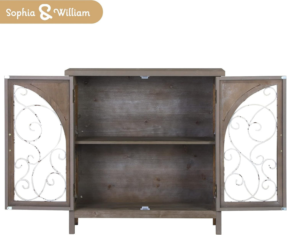 Sophia & William Accent Cabinet, Decorative Buffet Cabinet with Storage
