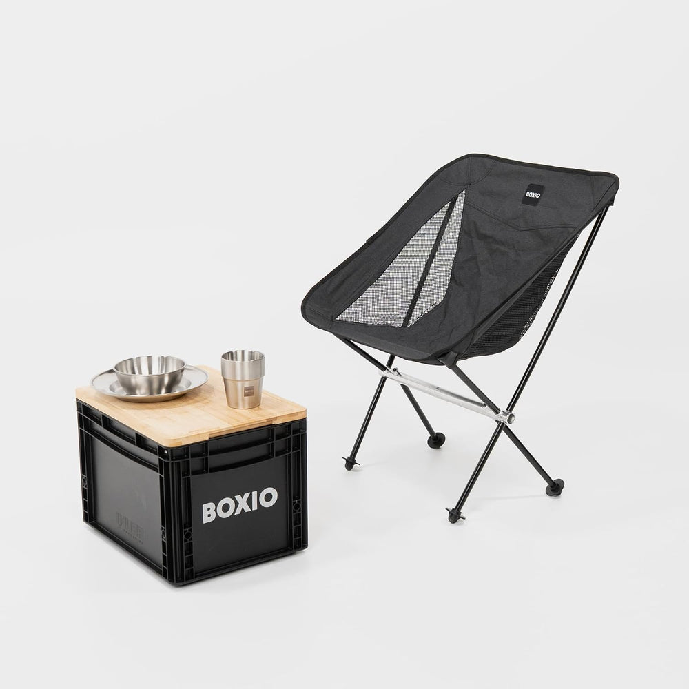 BOXIO - Chair: 2 x Ultralight Camping Chair, Foldable Folding Chair Camping