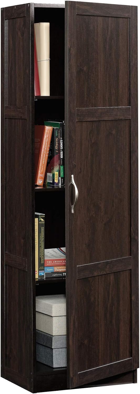 Sauder Miscellaneous Storage Storage Cabinet/ Pantry cabinets, Cinnamon Cherr...