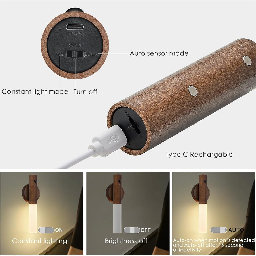 Montford Wall Sconces Set of Two Battery Operated, Motion Sensor Night Light ...