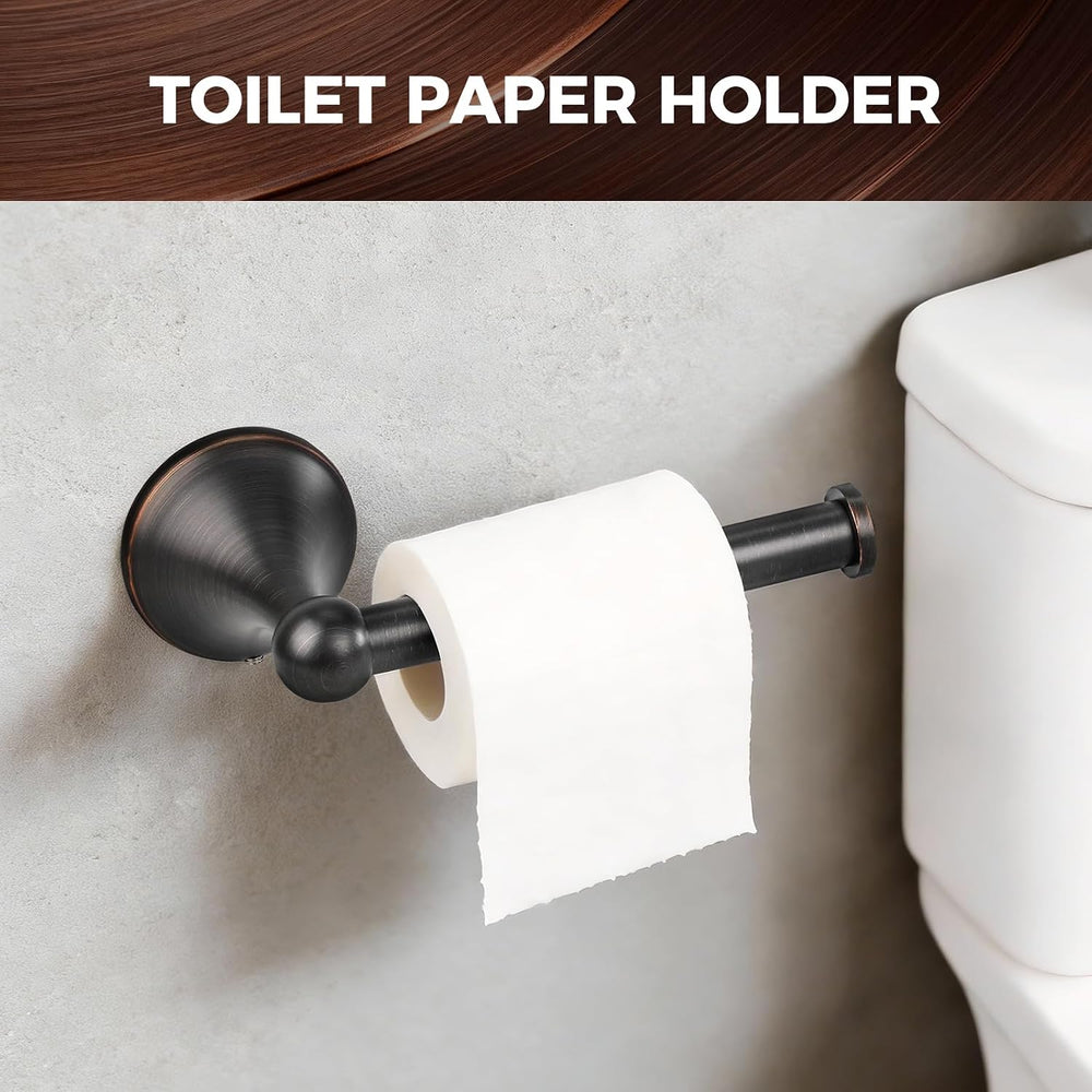 Bathroom Towel Bar Accessories Set,Oil Rubbed Bronze Bathroom Hardware Set, I...