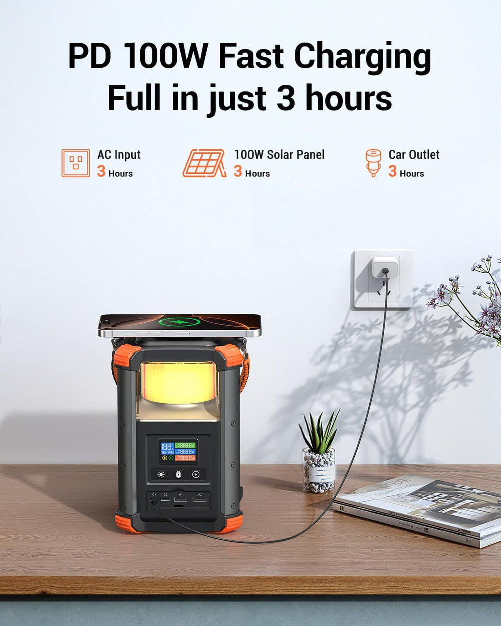 BLAVOR Power Bank Station, 236.8Wh/64,000 mAh Portable Power Station, 165W US...