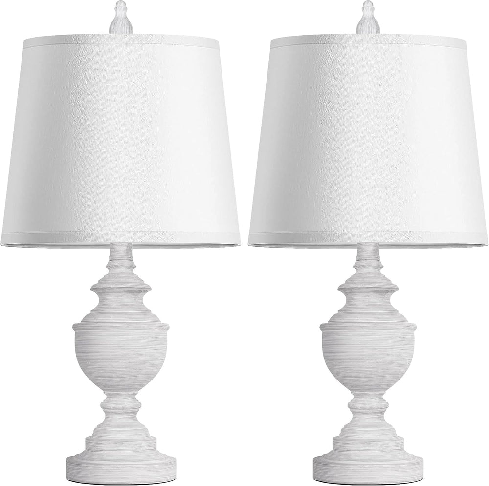 PARTPHONER Retro Table Lamps Set of 2, Bedside Lamp for Bedroom Rustic Farmho...