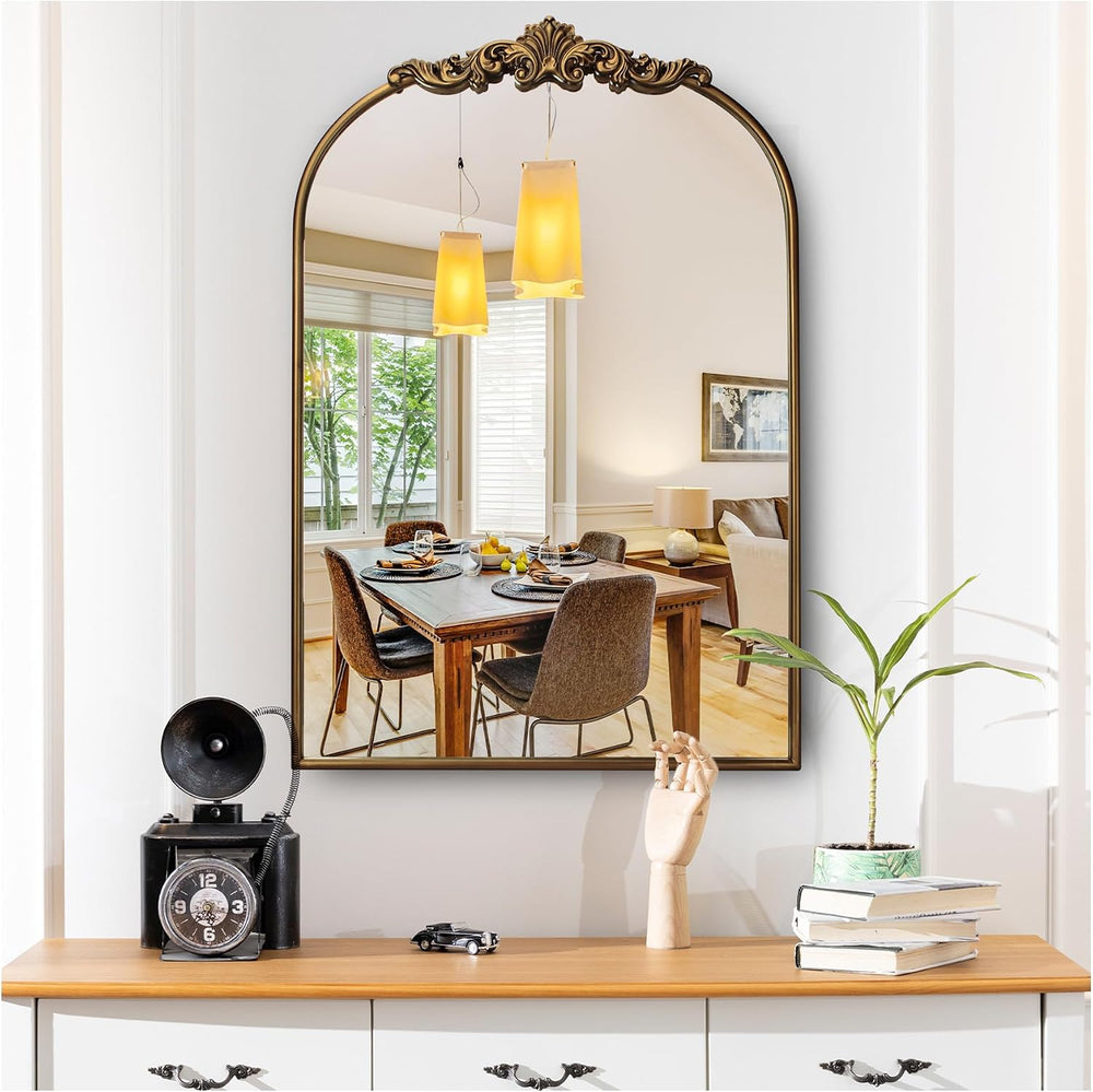 19x27in Ornate Baroque Vintage Mirror