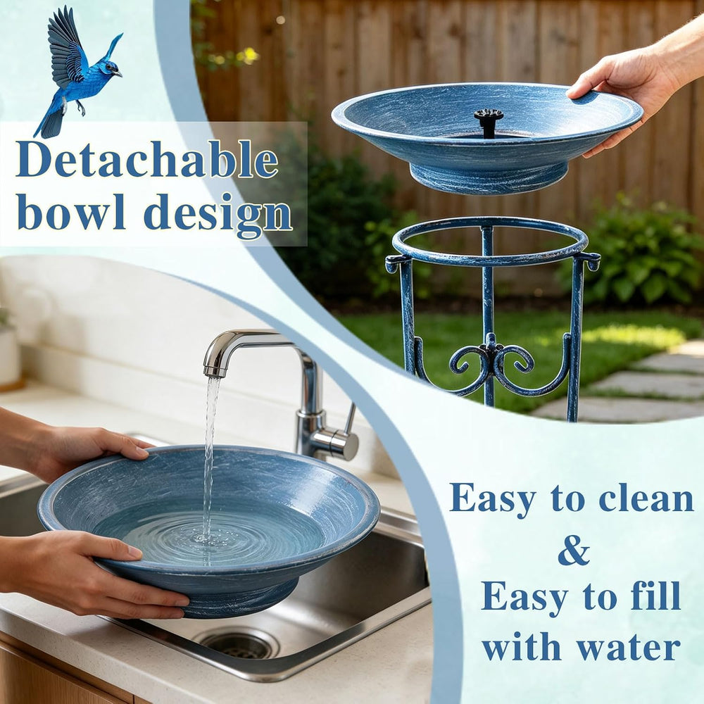 Multifunctional Solar Bird Bath, Solar Powered Bird Bath Fountain