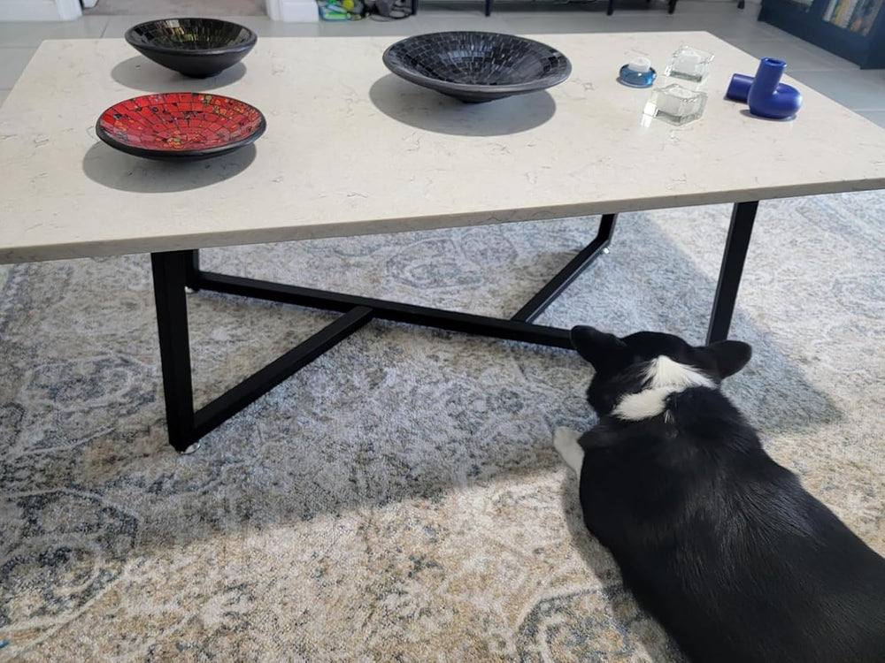 FUSHIAIPTC 18 Inch Metal Table Legs for DIY Coffee End Table Bench