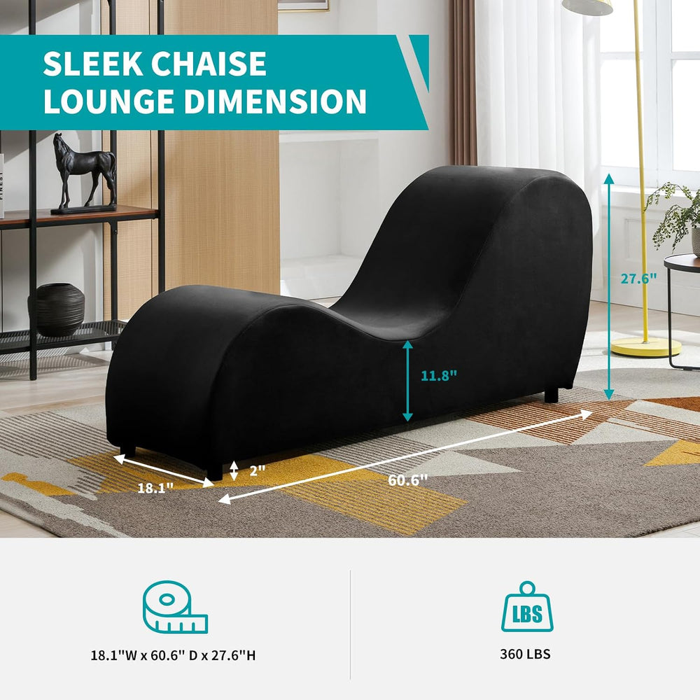 BALUS Yoga Sofa Chaise Lounge Chair for Adults Stretching Exercising, 60"...