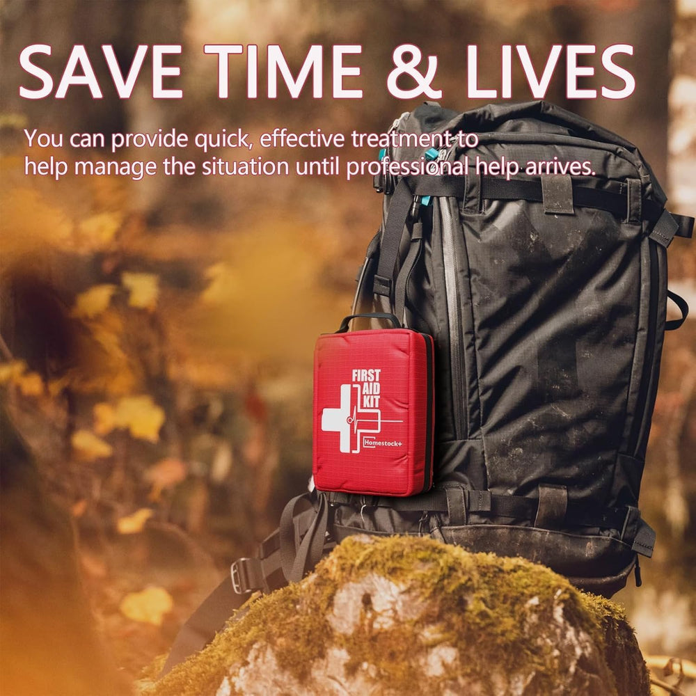 Compact First Aid Kit for Emergency - Basic Emergency Kit for Dorm,Hiking, Ba...