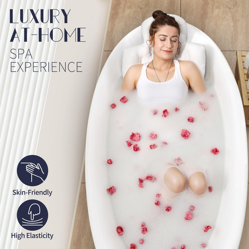 Full Body Bath Pillow for Bathtub, Thick Bathtub Cushion, Luxury Tub Pillow f...