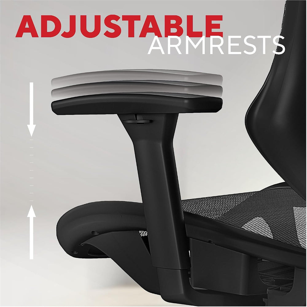Staples Dexley Ergonomic Mesh Task Chair, Lumbar Support, Swivel, Black