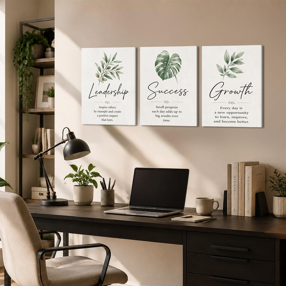 Framed Modern Motivational Office Wall Art Inspirational Canvas Wall Decor