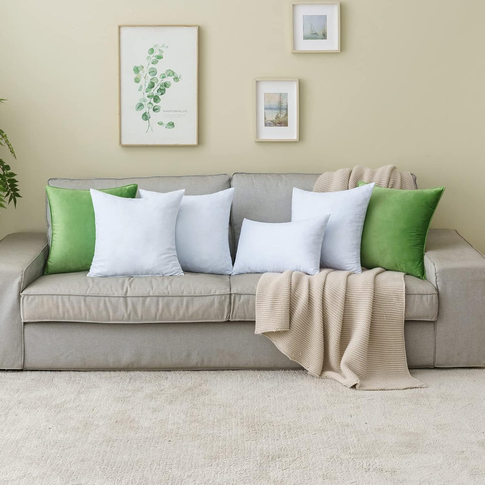 MIULEE 18x18 Pillow Inserts Set of 2, Shredded Memory Foam Throw Pillows