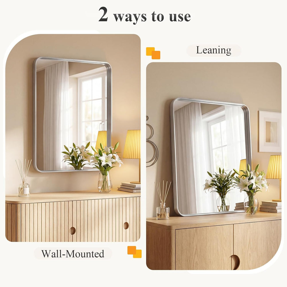 Sweetcrispy Bathroom Mirror 30x22 Inch, Vanity Mirror for Wall