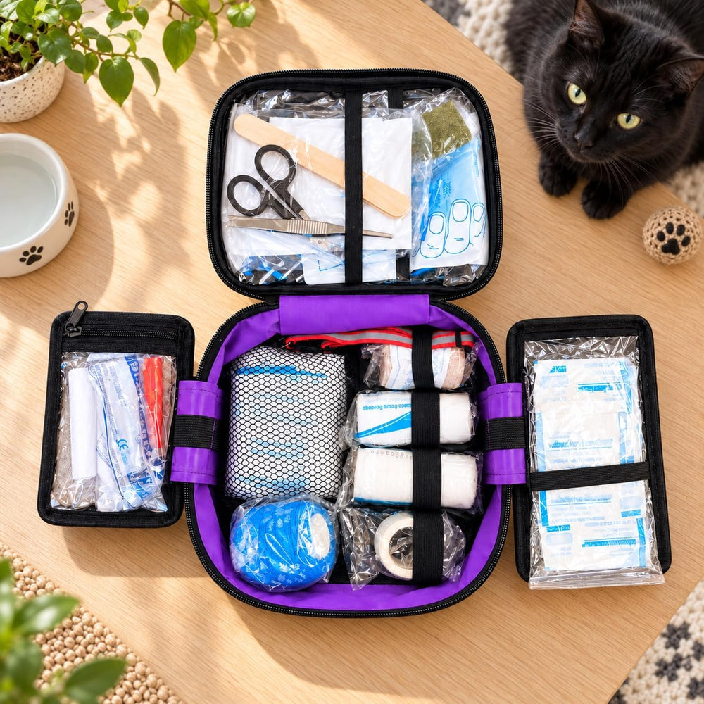 Pet First Aid Kit for Cats & Kittens – Compact Emergency Kit for Cat Owne...
