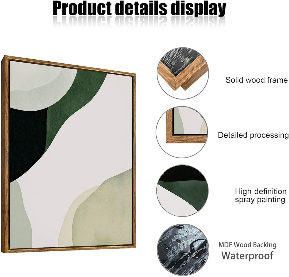 myusuar 3 Piece Large Modern Abstract Canvas Framed Wall Art For Living Room,...
