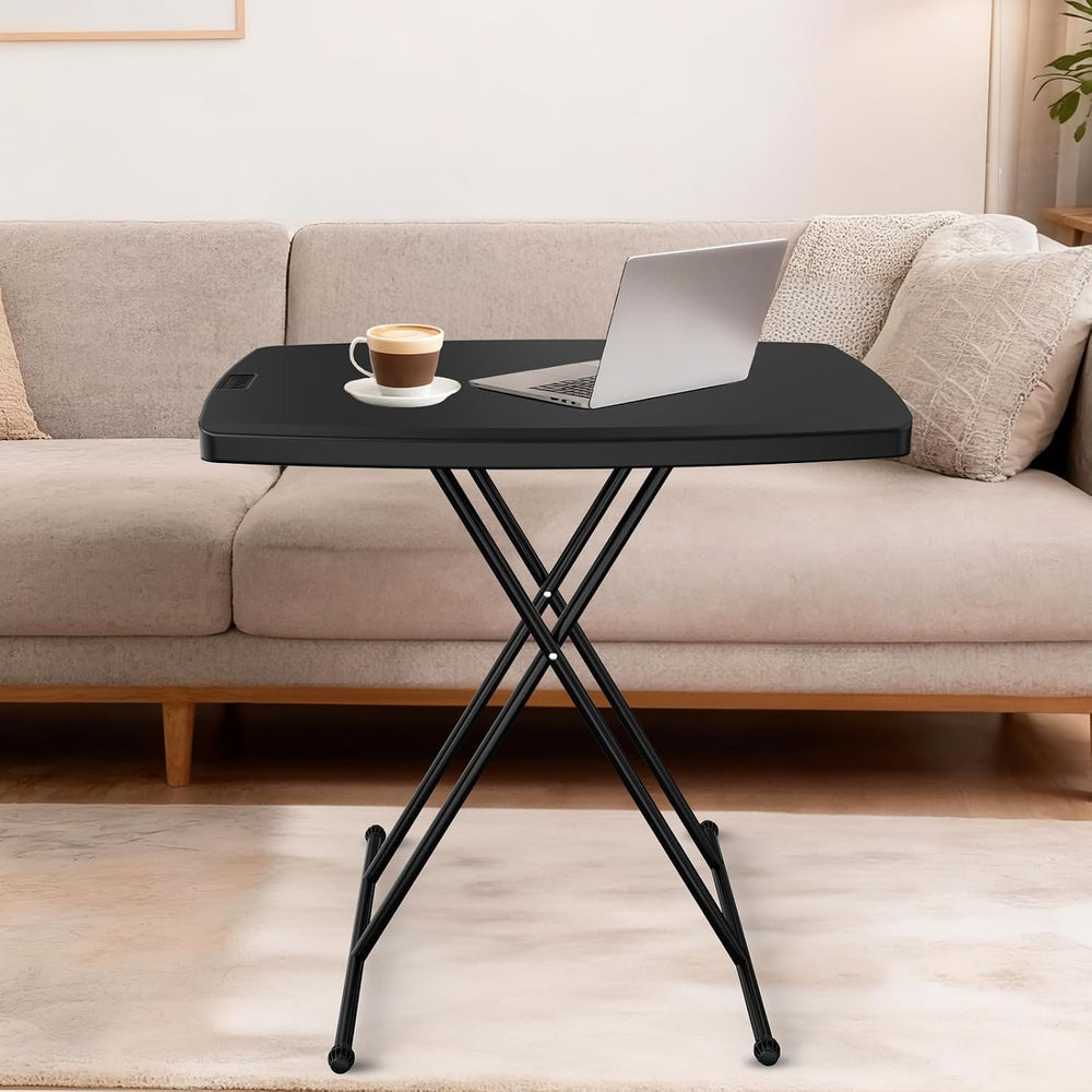 VINGLI 30" Small Folding Table Portable, Laptop TV Tray, Camping Table