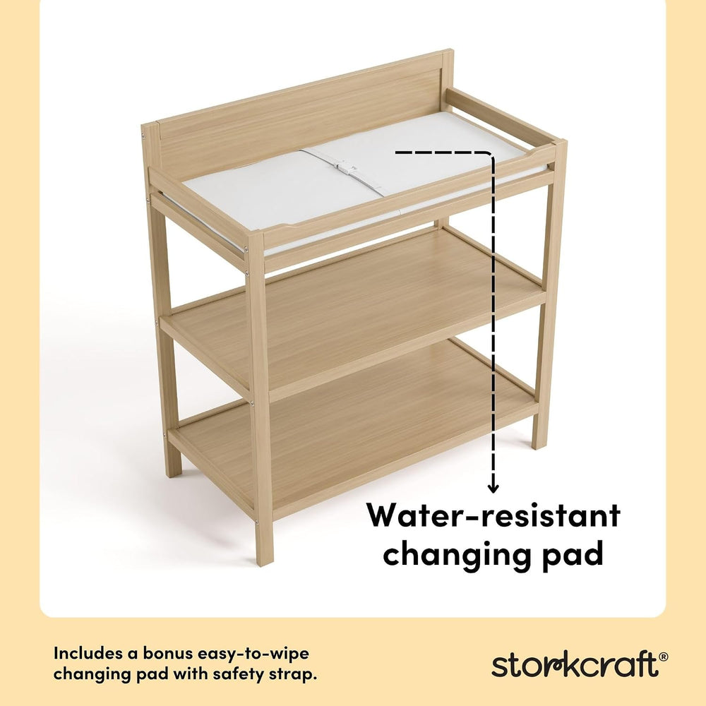 Storkcraft Alpine Changing Table (Driftwood) - Includes Water Resistant Chang...