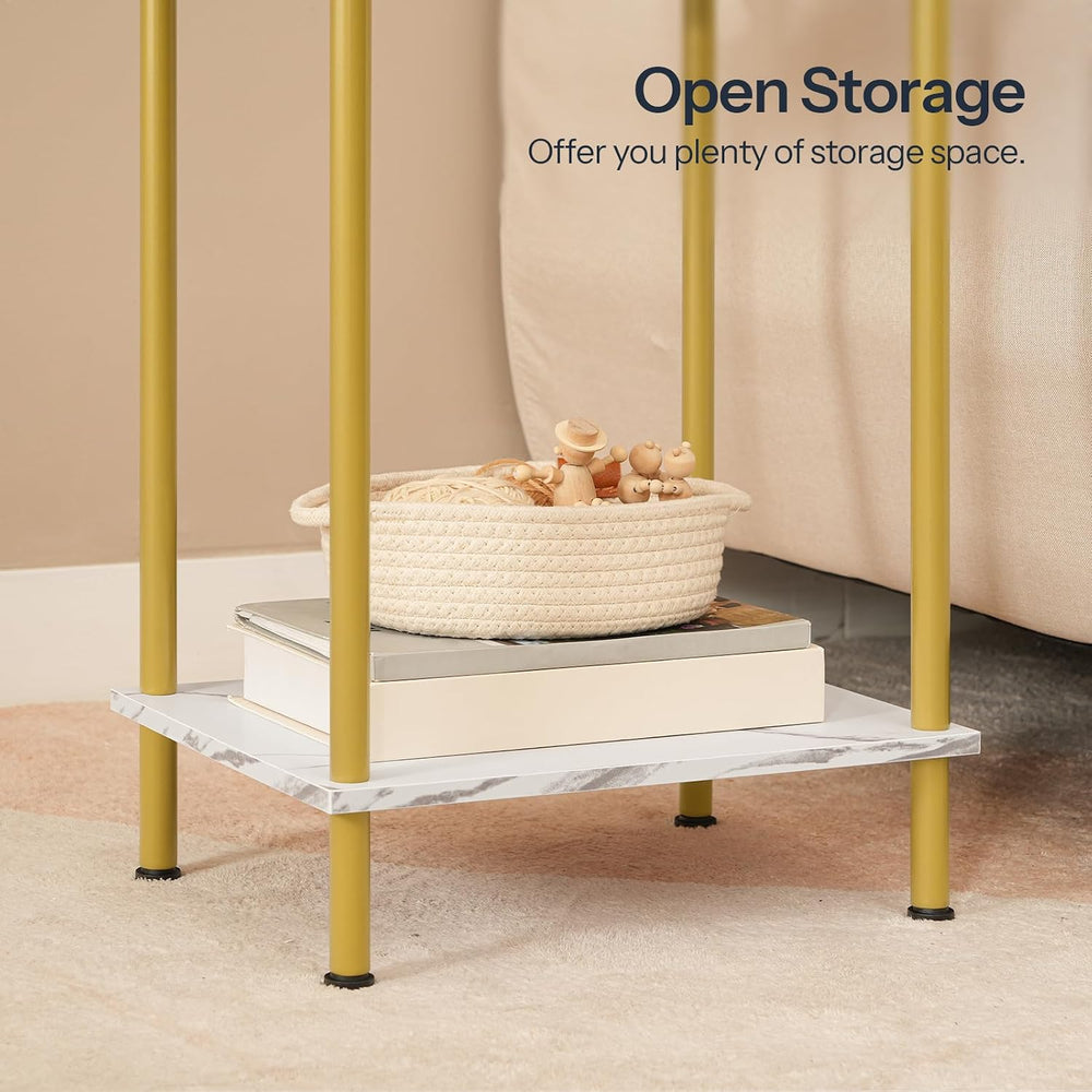 HOOBRO End Tables Set of 2, Small Side Tables, Nightstands for Small Spaces