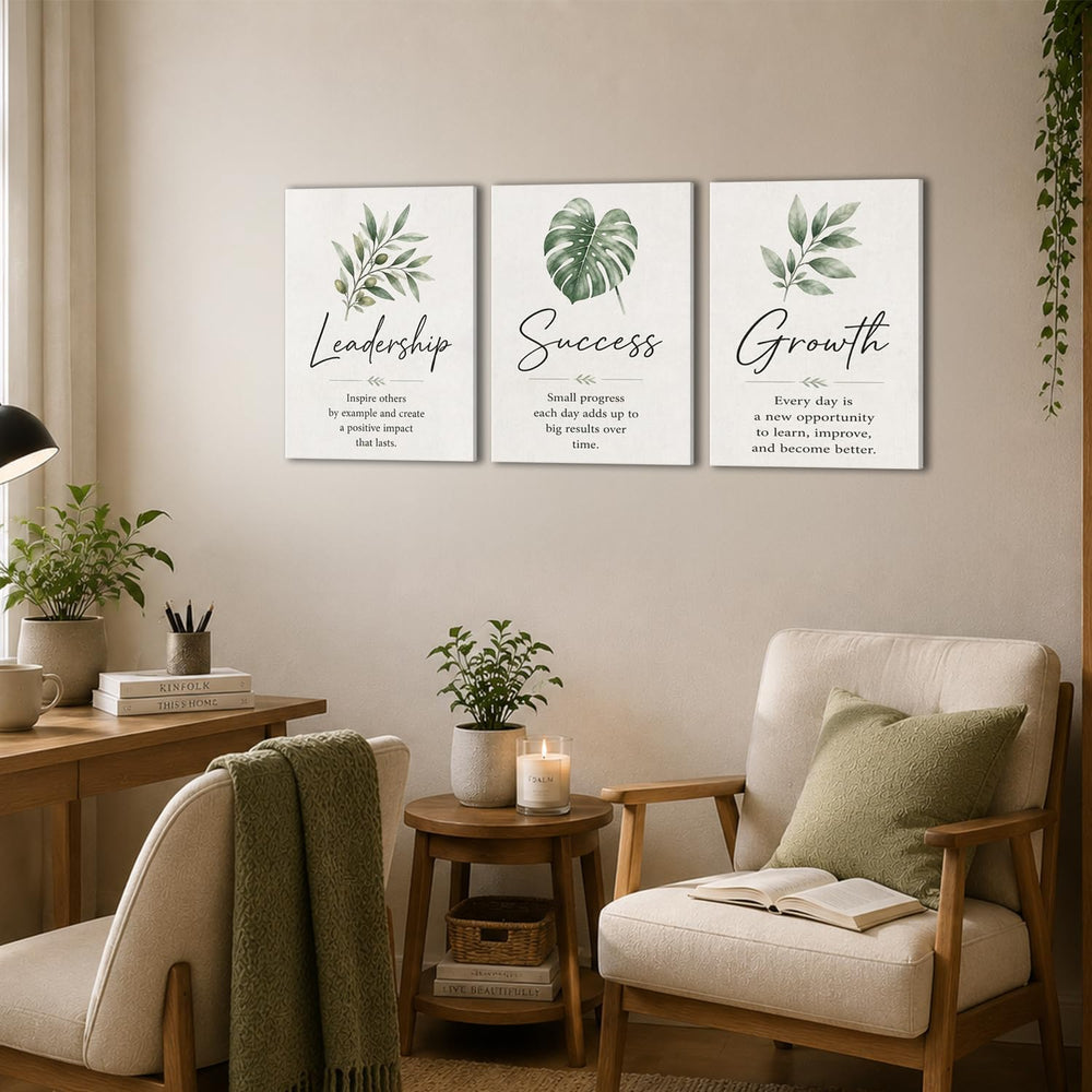 Framed Modern Motivational Office Wall Art Inspirational Canvas Wall Decor