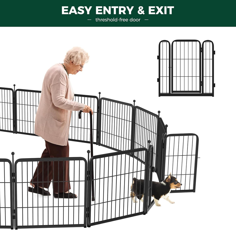 FXW Rollick Dog Playpen, Indoor, Yard & RV Camping, 24" H, 48 Panels