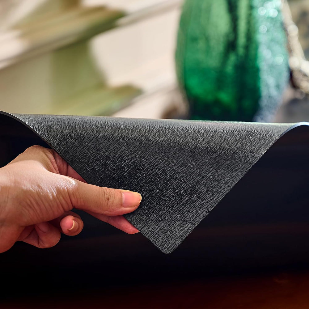 Black Table Cover Protector 60x36'', Waterproof 1.5mm Thick PVC Table...