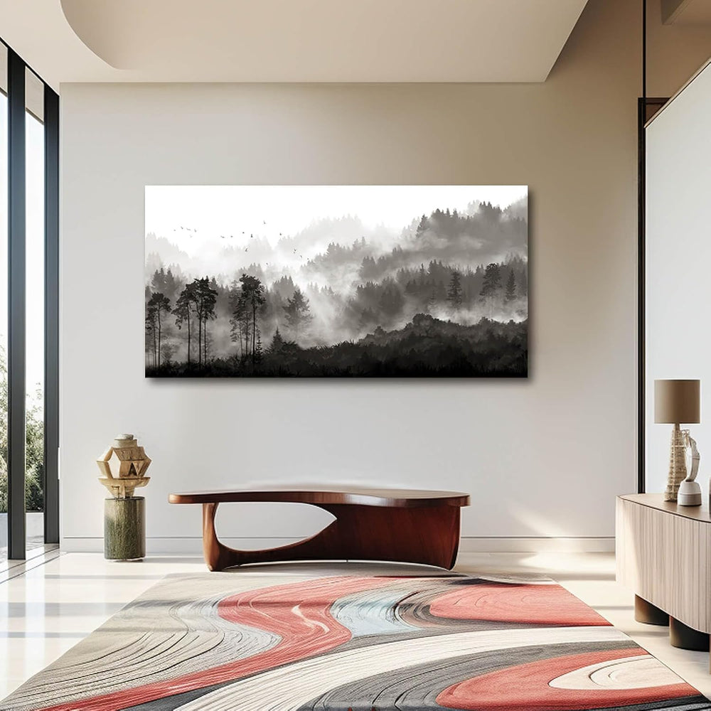 YJYart Large Artwork for Living Room Wall Canvas Art Mountains Nature Paintin...