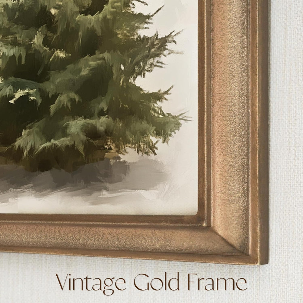 Christmas Decorations - 11" x 13.8" Christmas Tree Framed Wall Art