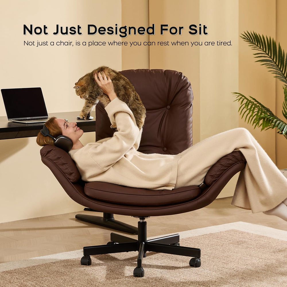 amseatec Big&Tall Office Chair,High Back Criss Cross Chair,5-Gear Armrests