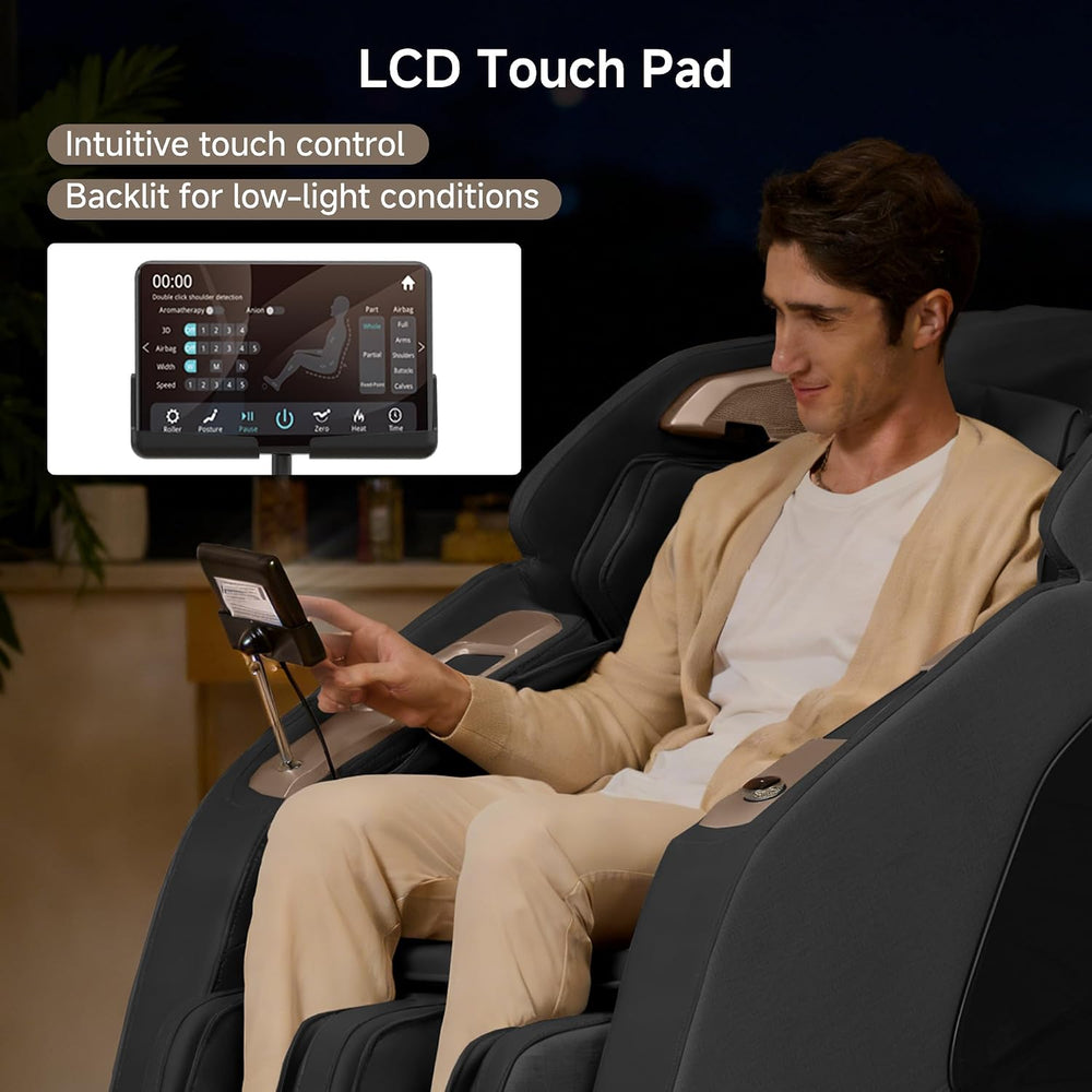Real Relax 4D Massage Chair Full Body Zero Gravity SL Track Recliner