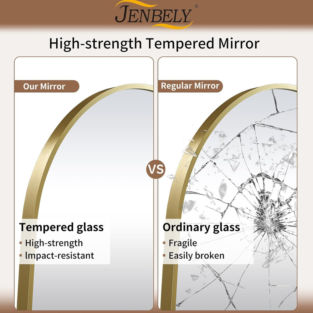 Gold Oval Mirror, 17x30 Inch Oval Bathroom Mirrors for Over Sink