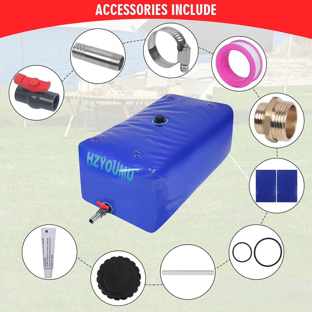 500L/130 Gal Water Storage Bladder for Outdoor Water Storage