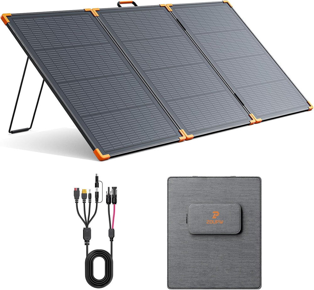ZOUPW 230W Bifacial Portable Solar Panel N-Type 16BB for Power Station