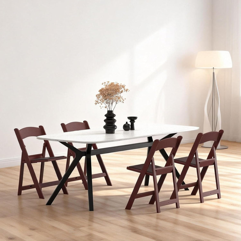 Nazhura Garden and Patio Folding Chair for Events and Wedding, Lightweight wi...
