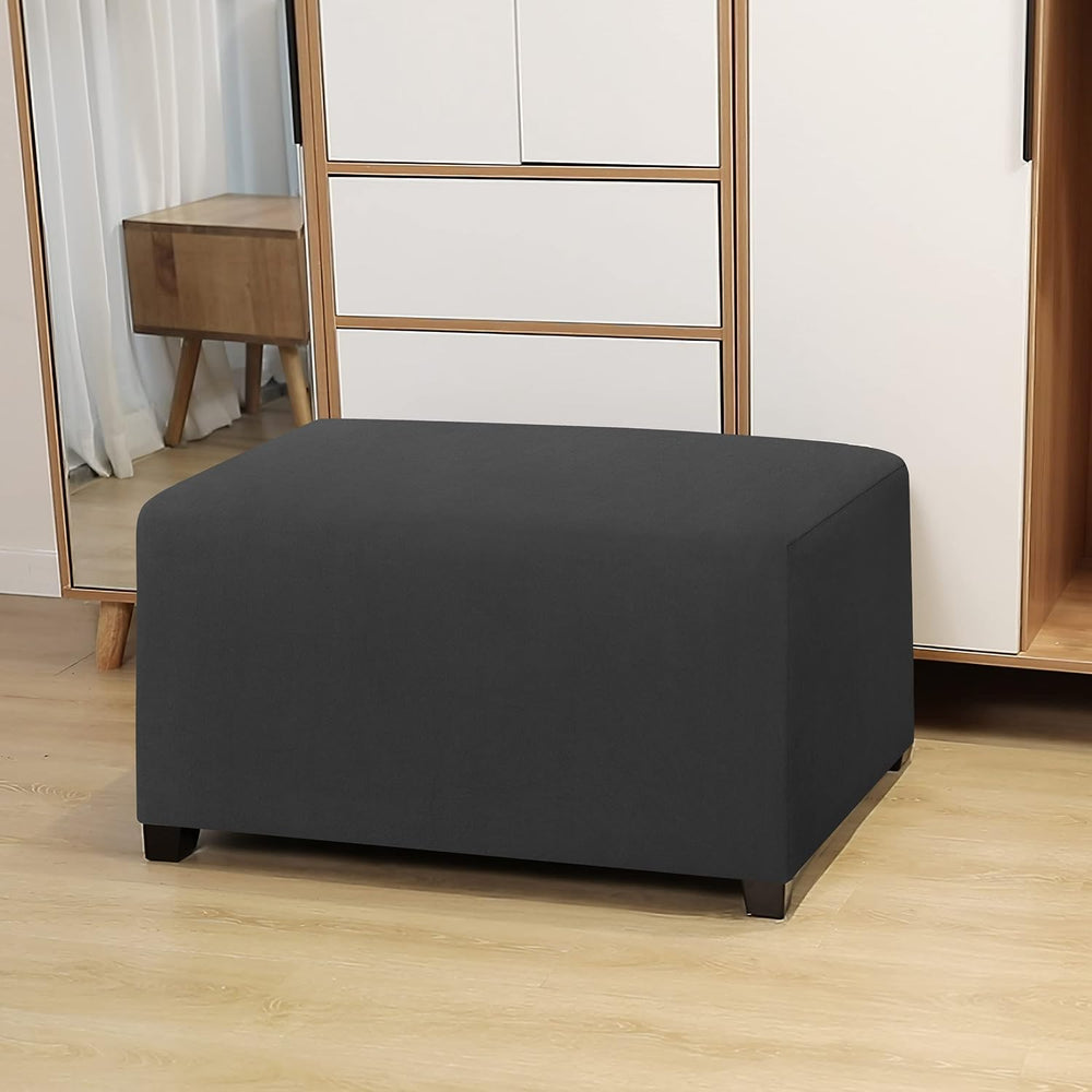 Easy-Going Waterproof Stretch Large Rectangle Ottoman Cover Footstool