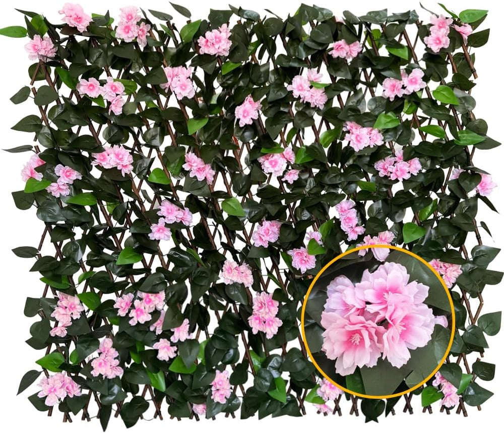 Expandable Fence Privacy Screen for Balcony Patio Outdoor,Decorative Faux Ivy...