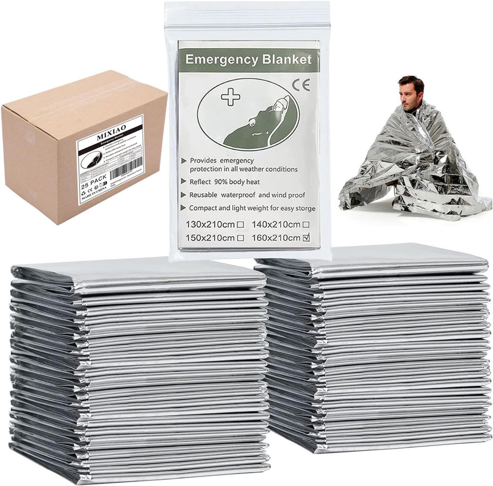 Emergency Foil Thermal Blanket shelter Survival Reflective Blankets