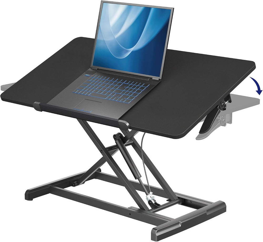 VIVO Black 36 in Tilting Stand Up Desk Converter, DESK-V036T
