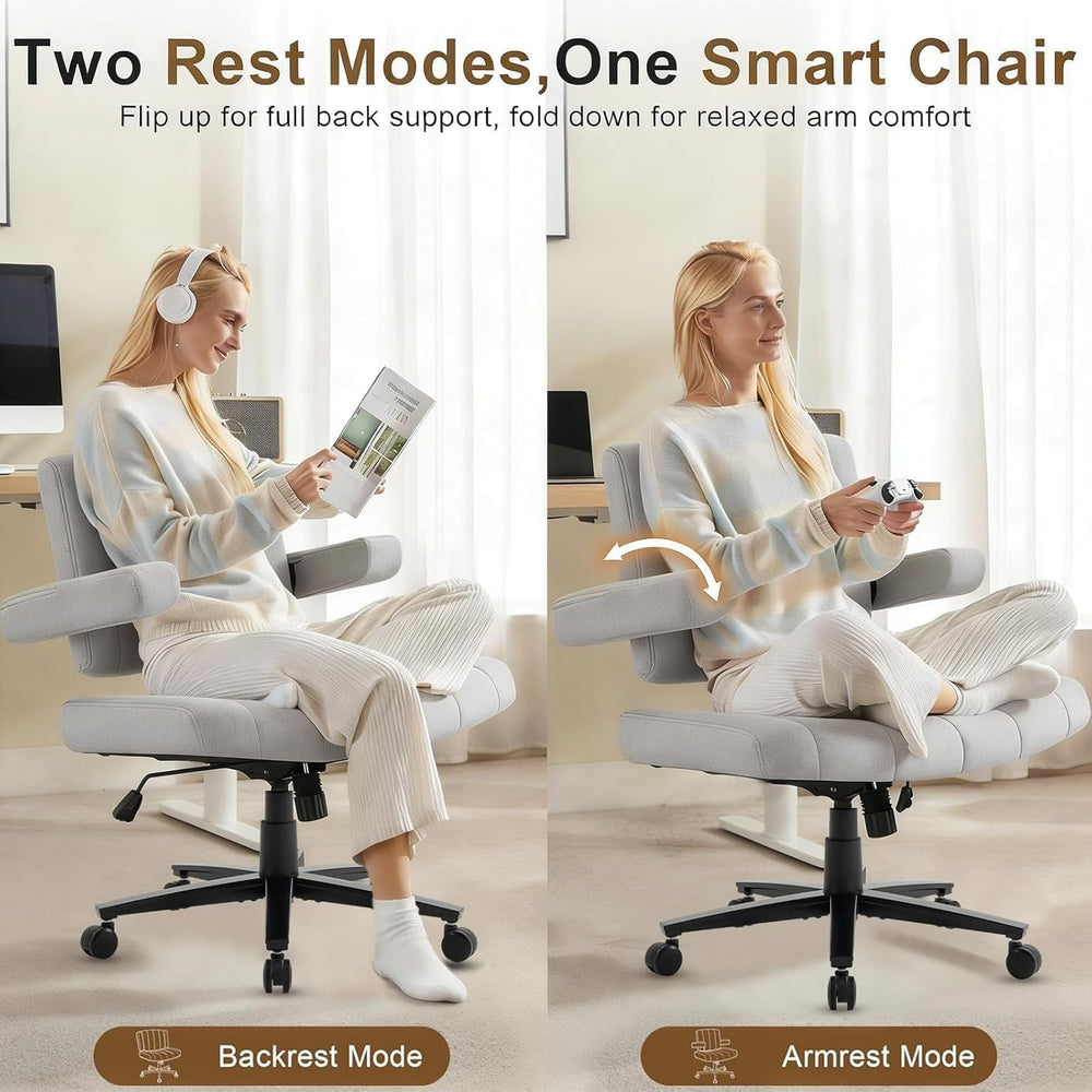 Vigosit Criss Cross Office Chair, Plush Oversized for Cross-Legged Sitting, A...