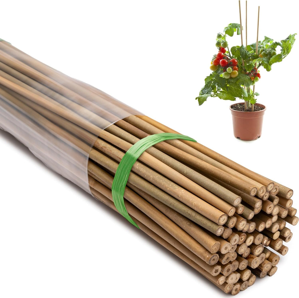 70 Pcs Bamboo Stakes, 3 Feet Natural Bamboo Garden Stakes for Plant, Garden B...