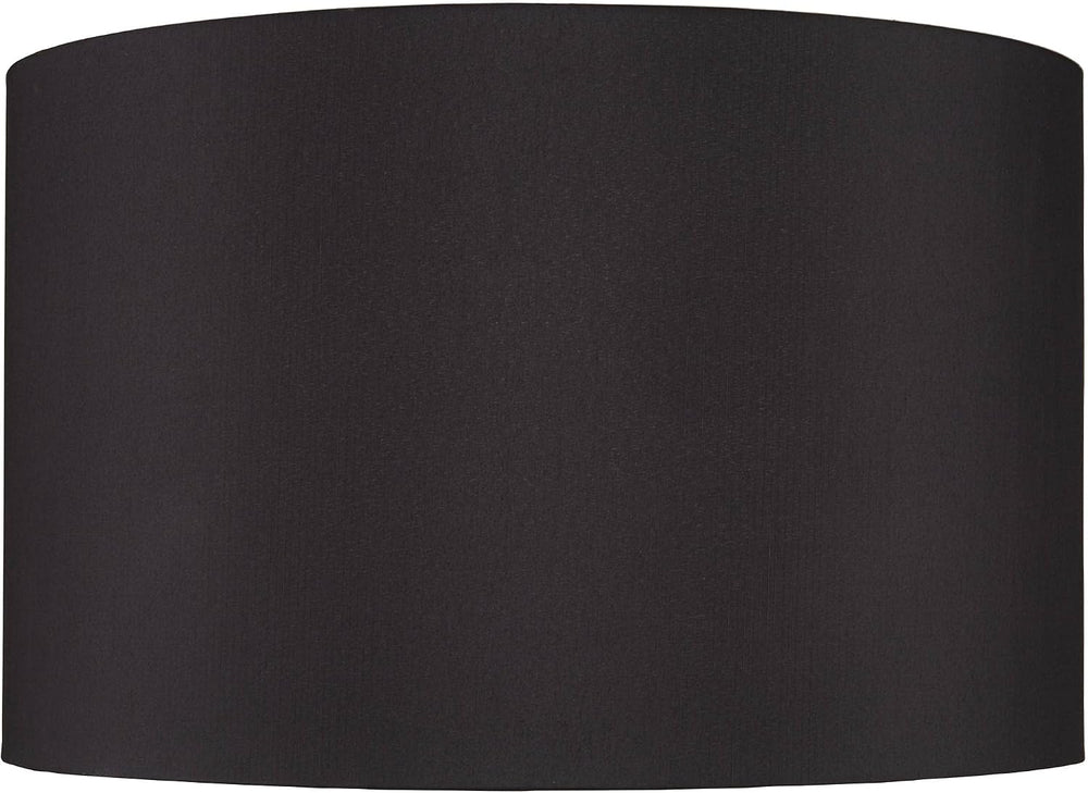 Imogene Extra Large Black Faux Silk Drum Lamp Shade 19x19x12 (Spider)