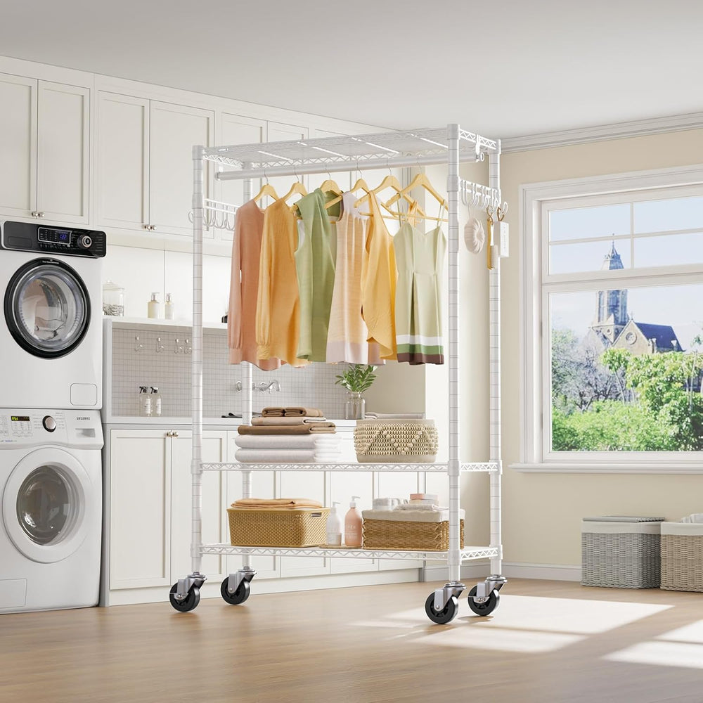 VIPEK R3 Rolling Clothing Rack Portable Garment Rack for Hanging Clothes