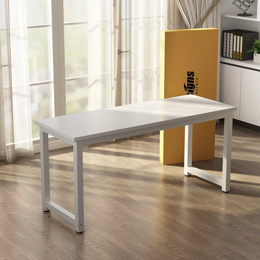 Tribesigns Computer Desk, 63 inch Large Office Desk Computer Table Study Writ...