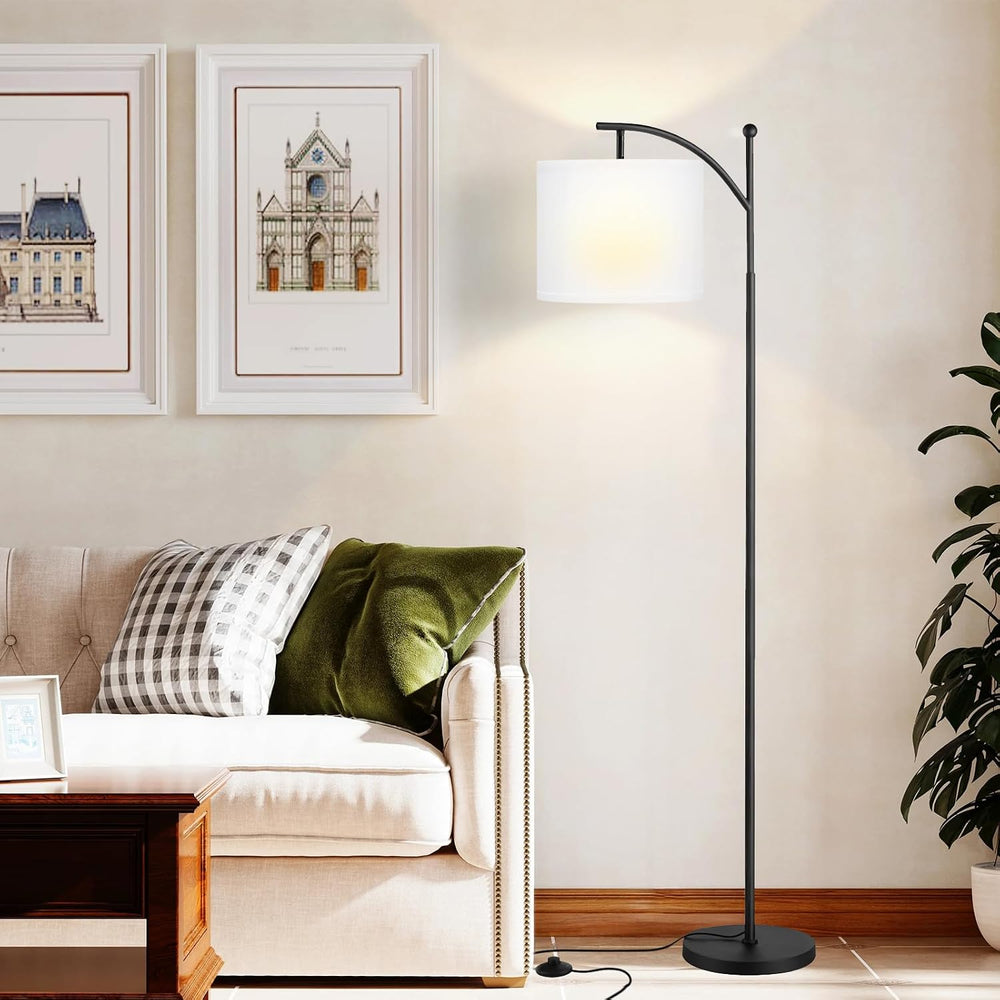 Ambimall 60" Floor Lamp with 3 Color Temperatures, Adjustable White Shad...