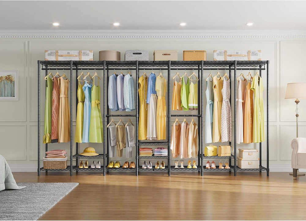 VIPEK U70 Heavy Duty Clothes Rack, Extra Large Closet Organizer, Black