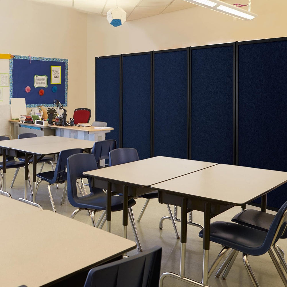 Room Partition 2.0 Upgrade Version,6'L* 6'7"H,3 Panel,Blue