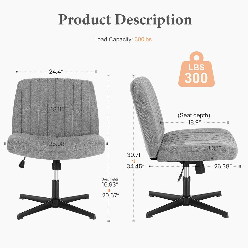 OLIXIS Criss Cross Chairs, Cross Legged Vanity Chair, Home Office Desk