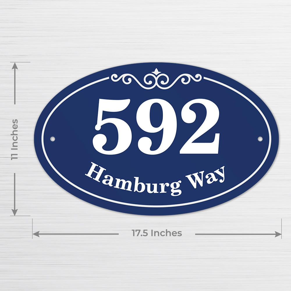 Custom House Address Yard Sign, Personalized Home Number, Christmas