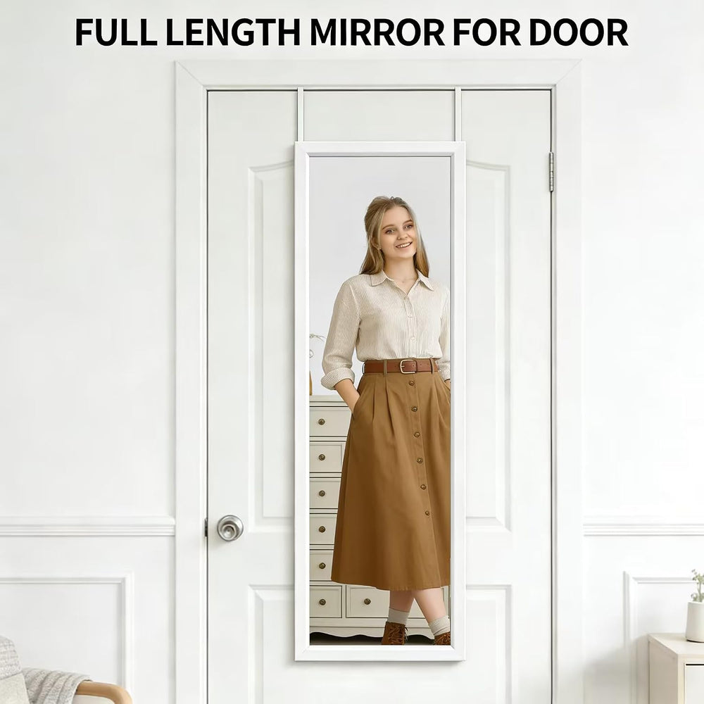 Over The Door Full Length Mirror Wall Mounted Hanging Full Body Length