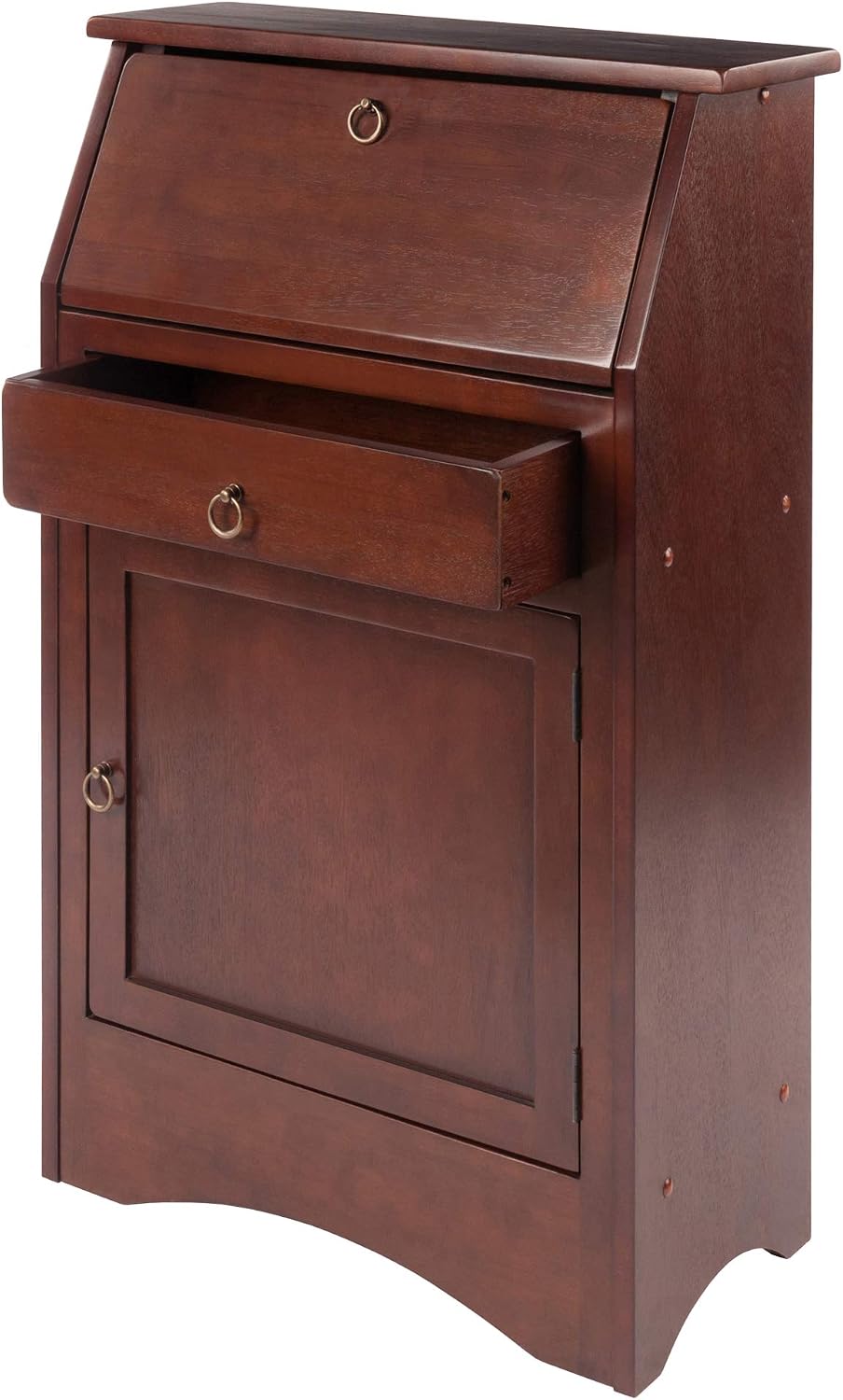 Winsome Regalia Secretary Desk, Antique Walnut